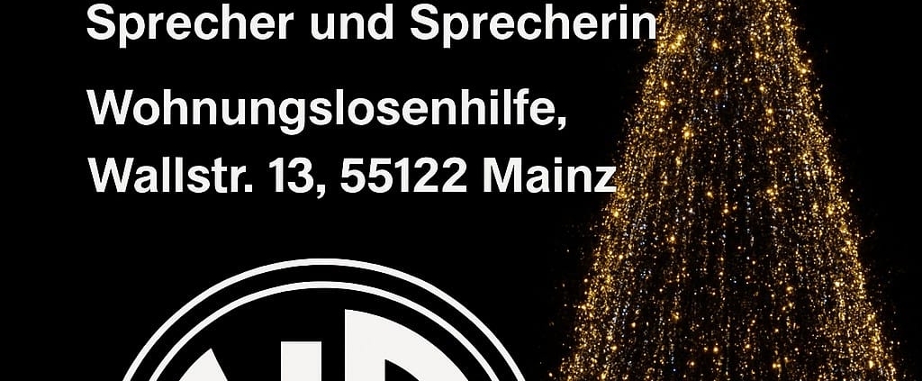 Einladung zum 2025 Weihnachtsmeeting in Mainz start 22. Dezember 18:00 Uhr