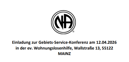 Gebiets-Service-Konferenz am 12.04.2026