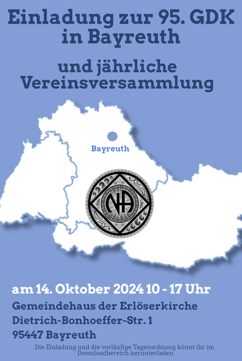 Einladung zur 95. GDK am 14. Oktober 2023 in Bayreuth