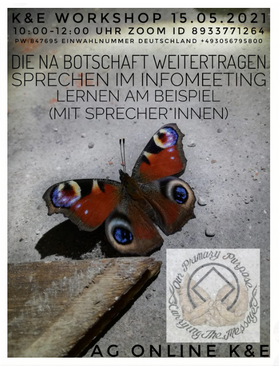 KuE Workshop - Sprechen im Infomeeting "Die NA-Botschaft weitertragen"