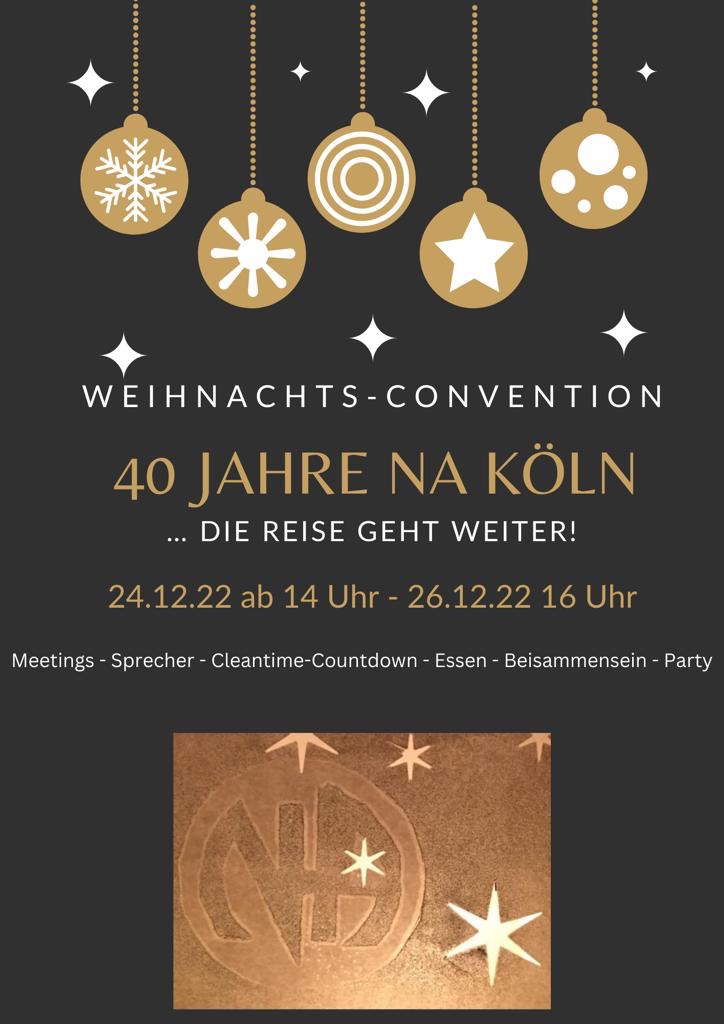 Weihnachts-Convention 40 Jahre NA Köln