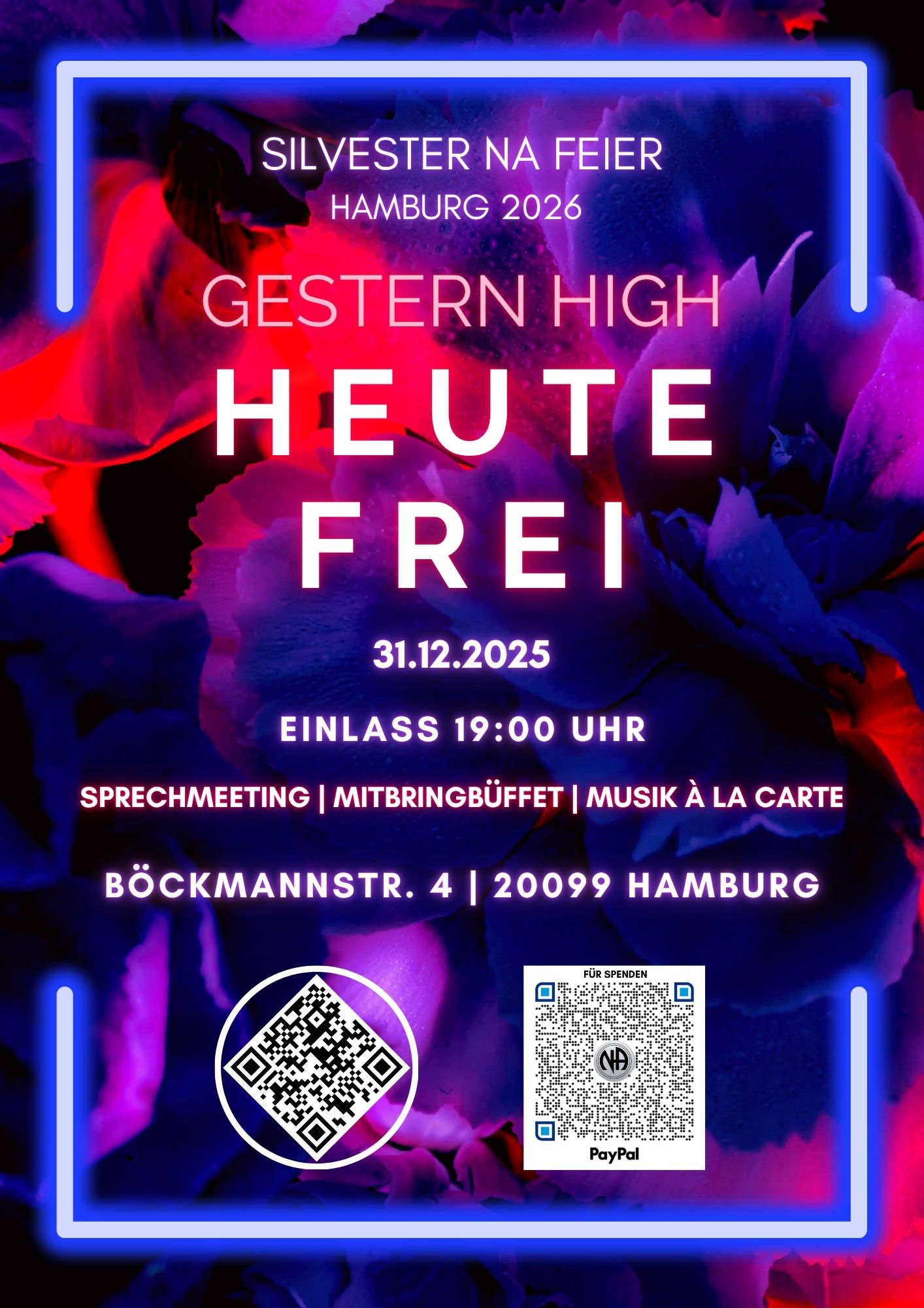 Silvester NA Feier | Hamburg 2025/26